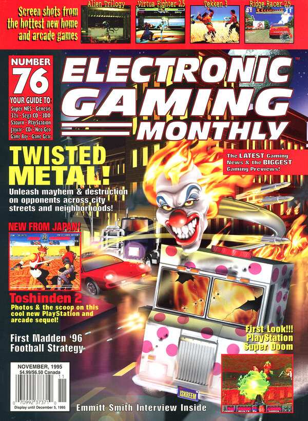 Electronic Gaming Monthly Issue 076 (November 1995) cover